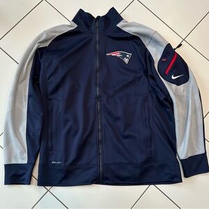 New England Patriots Nike DriFit On Field Apparel Full Zip Men’s Jacket